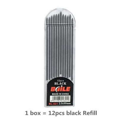 2 mm plastmasas un metāla vadu turētājs Mehāniska melnraksta zīmuļa zīmējums 2,0 mm svina zīmuļi 2 B zīmēšanas skice eksāmena rezerves kancelejas preces