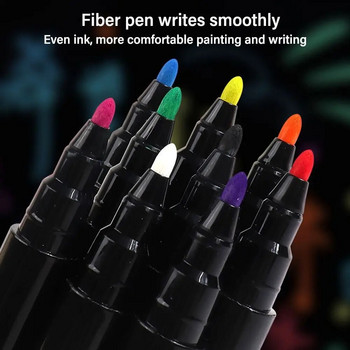Безпрашна течна тебеширена писалка Изтриваема бяла дъска Арт маркерна писалка Маркиращи маркери за черна дъска Графити LED дъска Писане Живопис