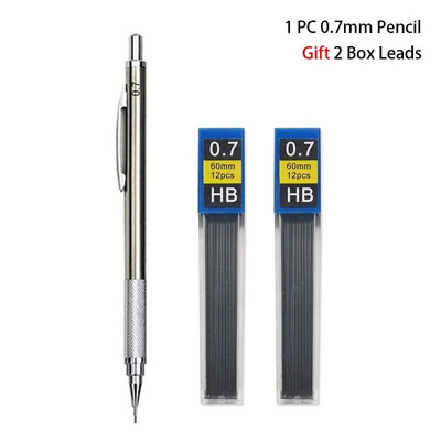 0,3 0,5 0,7 0,9 1,3 2,0 3,0 mm Mechanical Pencil Full Metal Art Drawing Ζωγραφική Αυτόματη στυλό Γραφείου Σχολική Χαρτικά