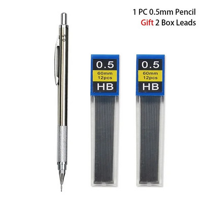 0,3 0,5 0,7 0,9 1,3 2,0 3,0 mm Mechanical Pencil Full Metal Art Drawing Ζωγραφική Αυτόματη στυλό Γραφείου Σχολική Χαρτικά