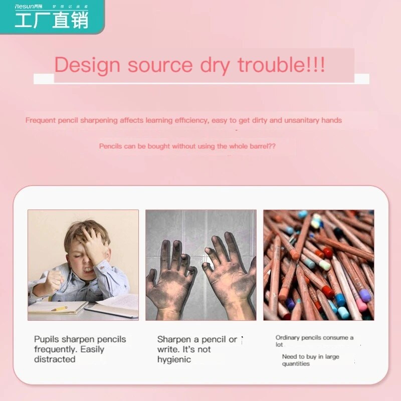 6 vnt./rinkinys HB neribotas rašomasis pieštukas be rašalo Naujovė Pen Art Eskizų tapybos įrankis vaikams mokyklinėms reikmenims raštinės reikmenys