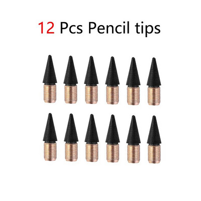 2 μολύβια + 6 συμβουλές Αιώνιο μολύβι Απεριόριστη γραφή Αντικαταστάσιμη μύτη μολυβιού Σβήσιμο μολύβι Σχολικά είδη