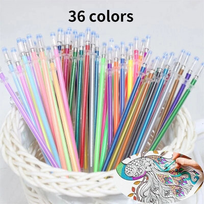 Žymeklių rinkinys WaterColor Painting Rašiklio šerdies žymeklis vaikams Meno reikmenys Mokyklos Plaunamos kalėdinės dovanos 36/48 spalvų papildymai