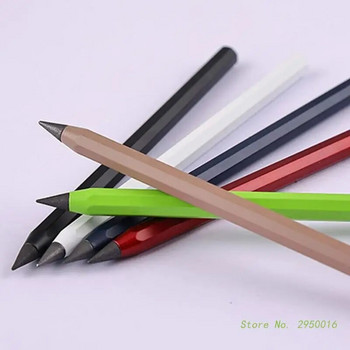 Πολύχρωμο μεταλλικό στυλό χωρίς μελάνι Αλουμίνιο Everlasting Pencil Μεταλλικό Σβήσιμο Μολύβι Αιώνιο Μολύβι Σχολικά Προμήθειες Γραφείου σπιτιού