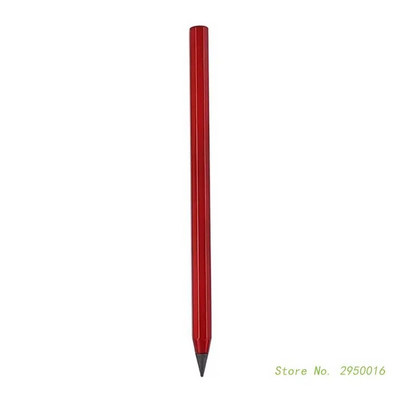 Krāsains metāla beztintes pildspalva alumīnija mūžīgais zīmulis, metālisks dzēšams pildspalvas mūžīgais zīmulis mājas biroja skolas piederumi