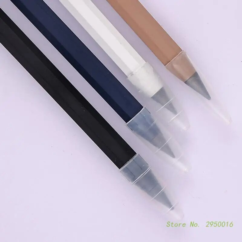 Krāsains metāla beztintes pildspalva alumīnija mūžīgais zīmulis, metālisks dzēšams pildspalvas mūžīgais zīmulis mājas biroja skolas piederumi