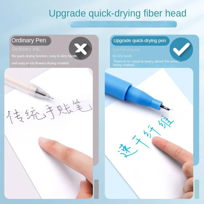 10 krāsu marķieri, otu pildspalvu komplekts, ātri žūstošs grafiti gleznojums, zīmējums, izcēlējs, skolas piederumi studentu mākslas kancelejas piederumiem