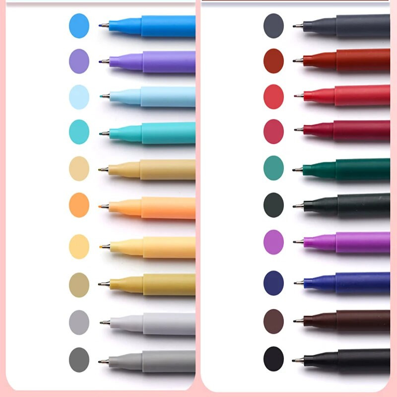 10 krāsu marķieri, otu pildspalvu komplekts, ātri žūstošs grafiti gleznojums, zīmējums, izcēlējs, skolas piederumi studentu mākslas kancelejas piederumiem