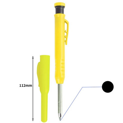 Čvrsta stolarska olovka sa šiljilom u 3 boje, punjenje za stolariju, pisar za označavanje, građevinski alati za obradu drveta, školski pribor