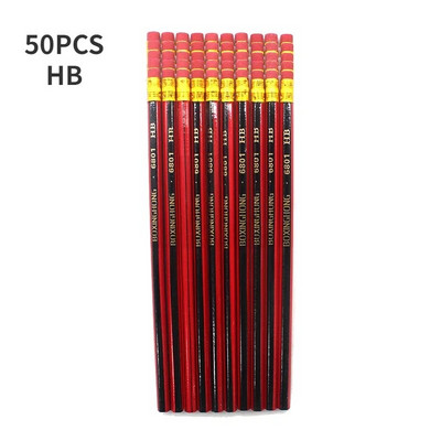 10-50 τμχ Σκίτσο μολύβι Ξύλινα μολύβδινα μολύβια HB Μολύβι με γόμα Παιδιά Σχέδιο μολύβι Σχολικό Γραφείο Γραφής Γραφής