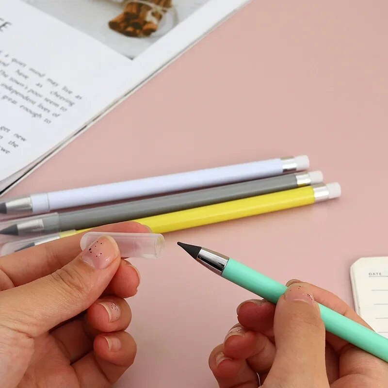 Infinity Pencil Inkless Forever Pencil Atkārtoti lietojams mūžīgs zīmulis rakstīšanai zīmēšanai Stacionāri biroja studentu skolas piederumi