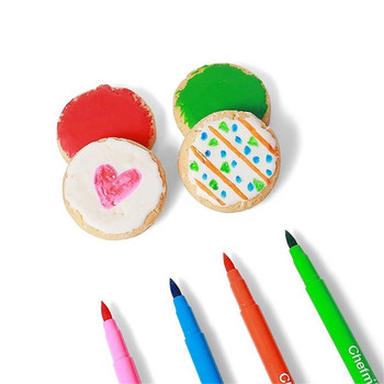 Химикалки за оцветяване на маркери за храна Широко използвана химикалка за маркери Безопасни съставки Писалка за рисуване със заострен дизайн Кухненски инструменти Пигментна писалка без мирис