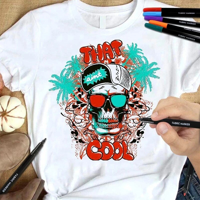12 krāsas/komplekts Ūdensizturīgs, krāsains audums, tekstila marķieris. Pastāvīgā pildspalva, kas paredzēta DIY apģērbu mākslas grafiti zīmēšanas gleznošanai