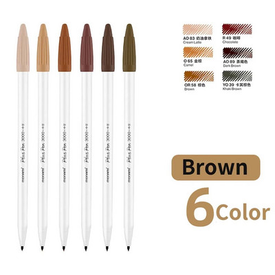 Set de pixuri Monami 5/6/7/12 Colors Plus Pen 3000 Pigment 0,4 mm Marcator de artă Liner pentru evidențierea școlii de desen și scris