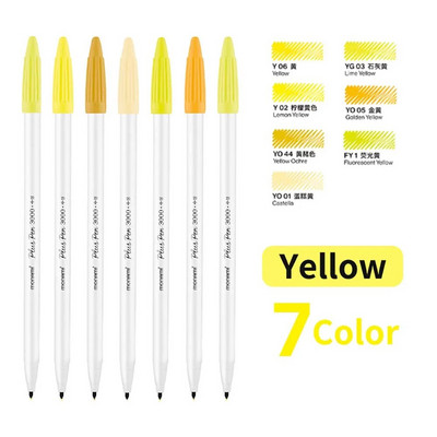 Set de pixuri Monami 5/6/7/12 Colors Plus Pen 3000 Pigment 0,4 mm Marcator de artă Liner pentru evidențierea școlii de desen și scris