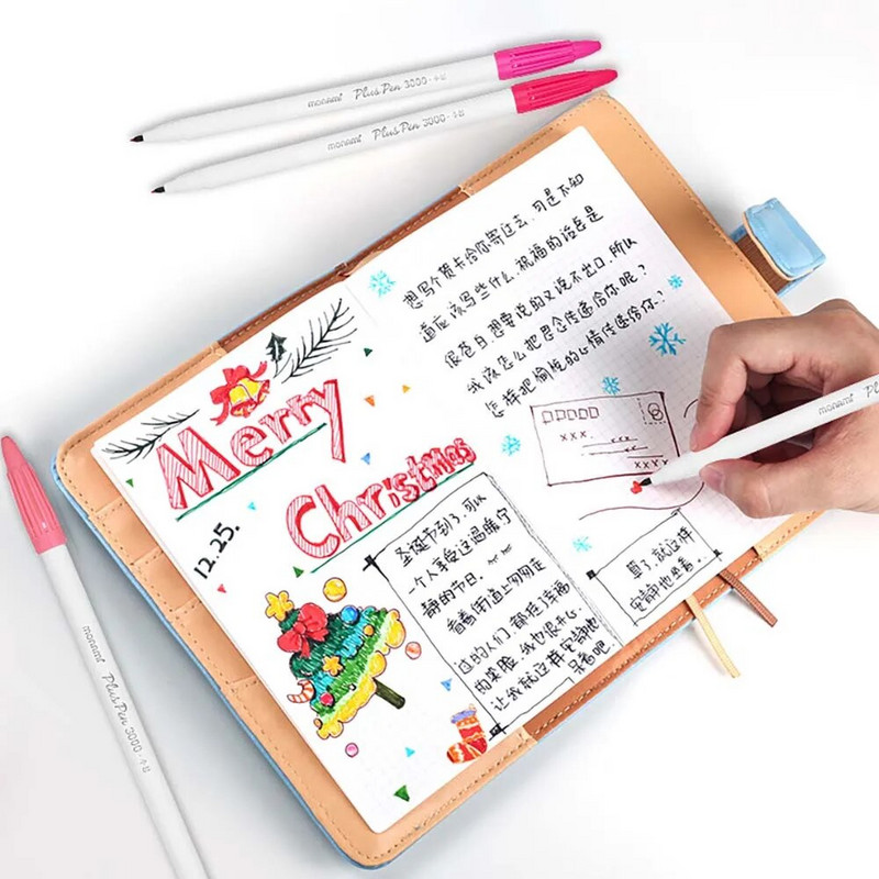 Monami 5/6/7/12Colors Pens Set Plus Pen 3000 Pigment 0,4mm Art Marker Liner for Highlighting Drawing Writing School