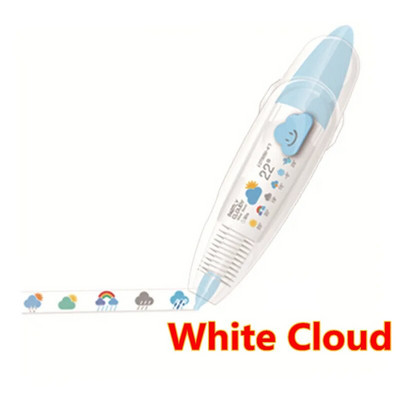 Kawaii radošās līknes marķieris, piespiežot mežģīņu koriģēšanas lentu, jauks dekors ar raksturīgām piezīmēm Rokas konta marķieris