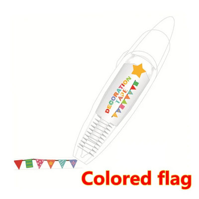 Kawaii radošās līknes marķieris, piespiežot mežģīņu koriģēšanas lentu, jauks dekors ar raksturīgām piezīmēm Rokas konta marķieris