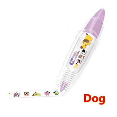 Kawaii radošās līknes marķieris, piespiežot mežģīņu koriģēšanas lentu, jauks dekors ar raksturīgām piezīmēm Rokas konta marķieris