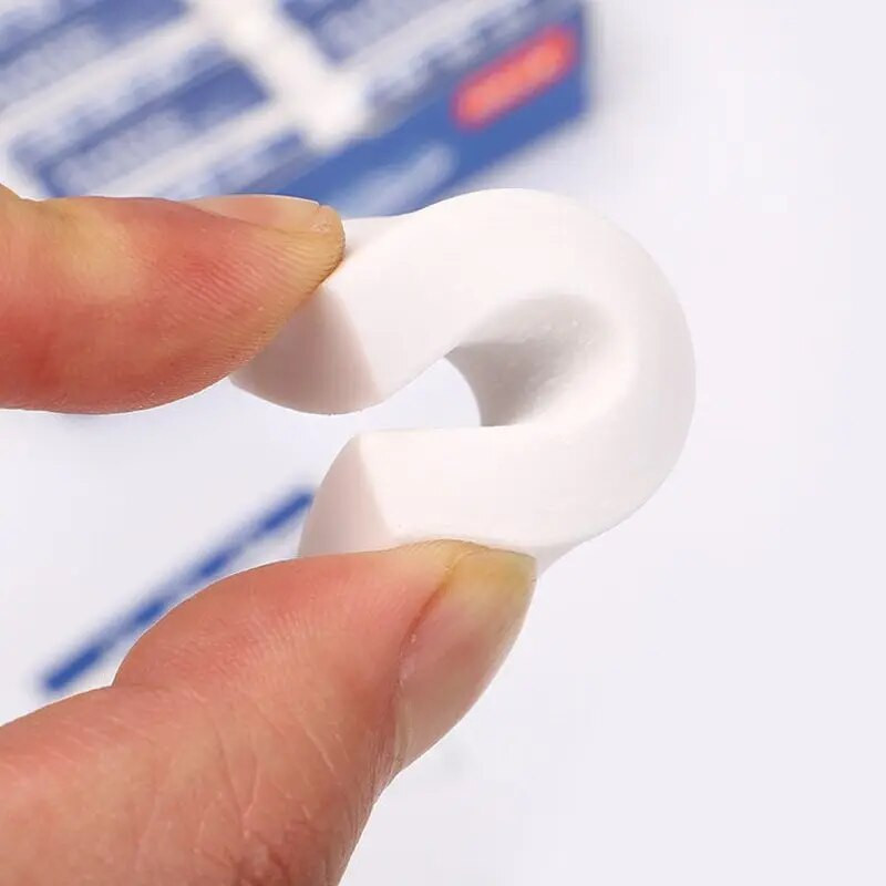 10 vnt. 2B baltas PVC trintukas, švarus ir netvarkingas studento egzaminas, biuro eskizas, minkštas trintukas