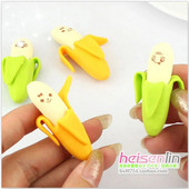 4 vnt./rinkinys Naujas kūrybinis trintukas mielas vaisinis banano formos pieštuko trintukas pradinių klasių mokiniams mokyklinių reikmenų raštinės reikmenys prizo dovana