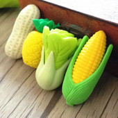 2 buc/lot, legume proaspete, fructe cu design, gumă netoxică, premiu cadou pentru studenți Kawaii, jucării de învățare pentru copii, rechizite școlare de birou