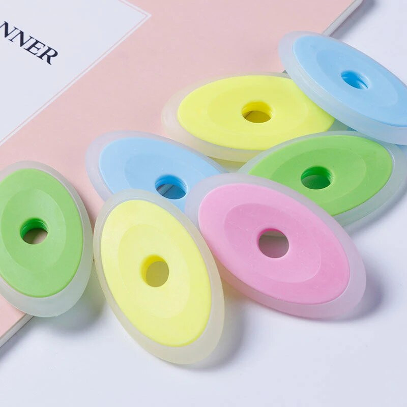 6 τμχ/Σετ Ουδέτερο Σβήσιμο Στυλό Ειδικό Λαστιχένιο Χρώμα Οβάλ Γόμα για Είδη Διόρθωσης Πέννας Σβέσιμο Τζελ Σχολικό Γραφείο