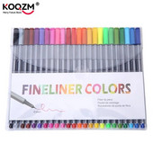 Professional Finliner 0,4 mm 24 Fineliner Pens Color Fineliners Set Markers Quality Colorful Art Marker Pen Mark Art Painting Fine