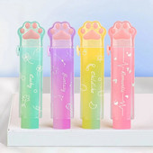 1vnt Kawaii Push-pull Design Cat Paw Nešiojama guminė trintukas Animacinių pieštukų trintukas Vaikams Žaislai Raštinės reikmenys Mokykliniai biuro reikmenys