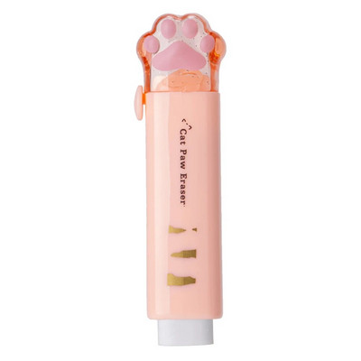 1vnt Kawaii Push-pull Design Cat Paw Nešiojama guminė trintukas Animacinių pieštukų trintukas Vaikams Žaislai Raštinės reikmenys Mokykliniai biuro reikmenys