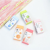 5GB jauki augļu Dzēšgumijas Studentu kancelejas preces konfekšu krāsainu zīmuļu dzēšgumija Noslaukiet tīru, nesabojājot papīru