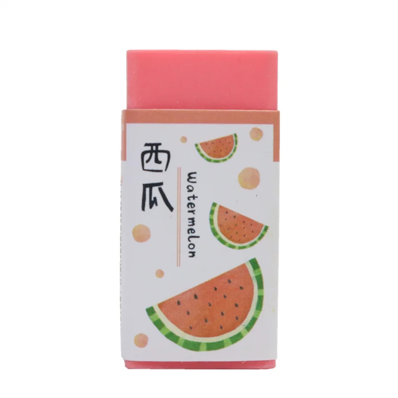 5GB jauki augļu Dzēšgumijas Studentu kancelejas preces konfekšu krāsainu zīmuļu dzēšgumija Noslaukiet tīru, nesabojājot papīru