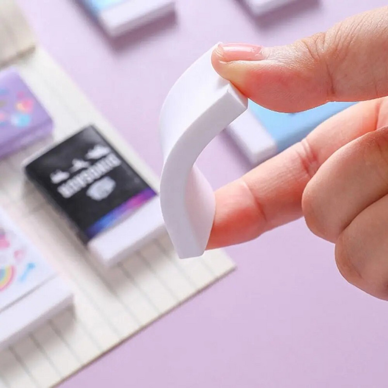 Φορητή ηλεκτρική σκούπα επιφάνειας εργασίας Mini Eraser Crumb Collectors With Cute Eraser Εγχειρίδιο Desktop Sweeper Students Gift School Office