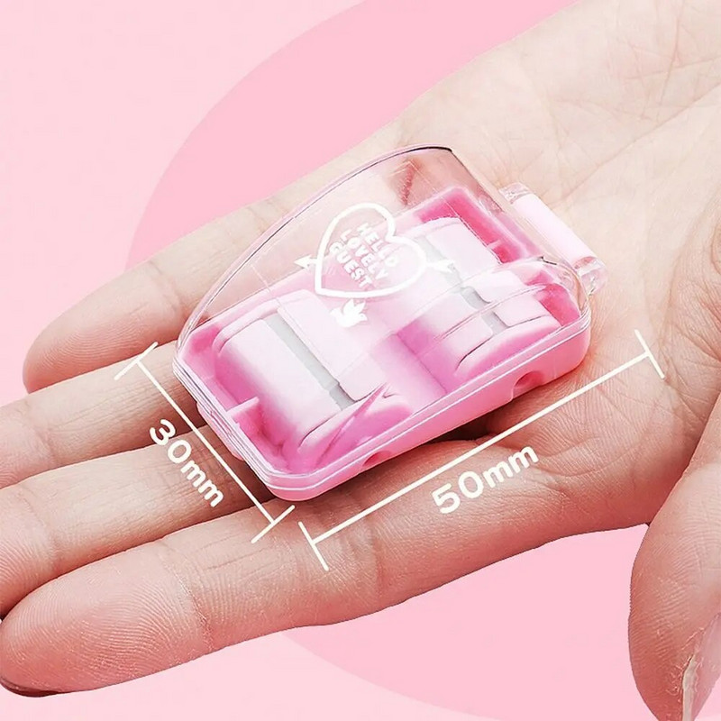 Φορητή ηλεκτρική σκούπα επιφάνειας εργασίας Mini Eraser Crumb Collectors With Cute Eraser Εγχειρίδιο Desktop Sweeper Students Gift School Office