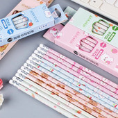 10 gab grafīta zīmuļu komplekts korejiešu Kawaii kancelejas zīmuļi bērniem skolas rakstīšanas zīmēšanas mākslas piederumi