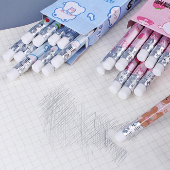 10 бр. Комплект графитни моливи Корейски Kawaii Канцеларски моливи за деца Училищно писане Рисуване Художествени принадлежности