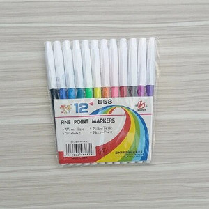 12-24 Krāsu pildspalvu mākslas marķieru zīmēšanas komplekts Krāsas bērniem Akvareļu pildspalva Drošs Netoksisks grafiti veselības skolas kancelejas piederumi