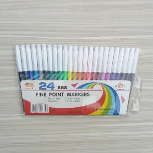 12-24 Krāsu pildspalvu mākslas marķieru zīmēšanas komplekts Krāsas bērniem Akvareļu pildspalva Drošs Netoksisks grafiti veselības skolas kancelejas piederumi