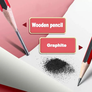 Деликатес 10 бр./лот дървен молив HB 2B с молив за изтриване Студентски моливи за писане, рисуване, канцеларски материали