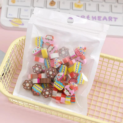 50 τμχ/τσάντα Kawaii Fruit Animals Erasers Mini Cute Rubber Pencil Eraser for School Kids Δώρα Κορεατικά επιστολόχαρτα Είδη γραφείου