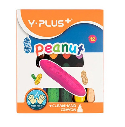 12 vnt Spalvota žemės riešutų kreidelė 12 spalvų aliejinė pastelinė vaikiškų šepetėlių dovanų rinkinys raštinės reikmenys Spalvotas rašiklis Tapyba Dailė Aliejinė tapyba