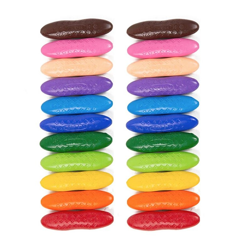 12 vnt Spalvota žemės riešutų kreidelė 12 spalvų aliejinė pastelinė vaikiškų šepetėlių dovanų rinkinys raštinės reikmenys Spalvotas rašiklis Tapyba Dailė Aliejinė tapyba