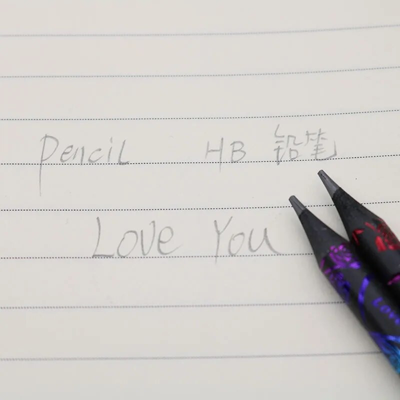 6 Τεμάχια / Σετ, Έγχρωμη Εκτύπωση HB Διαμάντι HB Μολύβι Μαύρο Απομίμηση Ξύλου Μαθητικό Μολύβι Σχολικό Σχέδιο Γράψιμο Παιδικό Βραβείο
