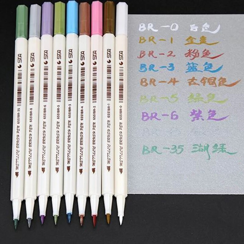 1 tk STA pintsliga pliiats multikas kirev mitmevärviline Needle Art Markers Pen
