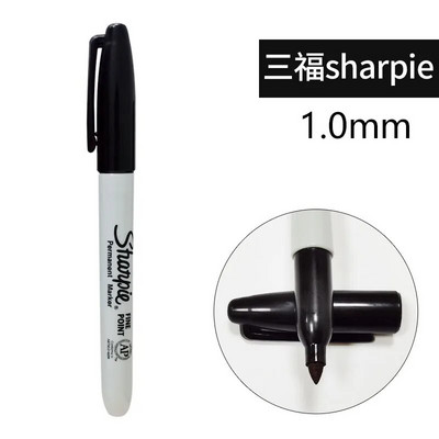 Marcator de vopsea Sharpie, rezistent la apă, vârf fină, 1 mm, artă permanentă, fără praf, marker, 11 culori, mâzgălire creativă, articole de papetărie