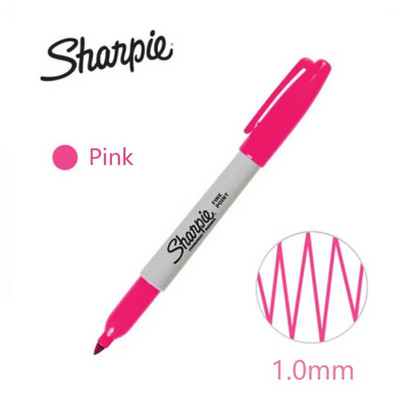 Marcator de vopsea Sharpie, rezistent la apă, vârf fină, 1 mm, artă permanentă, fără praf, marker, 11 culori, mâzgălire creativă, articole de papetărie