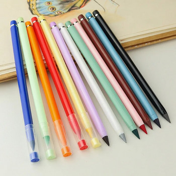12 цвята Изтриваем неограничен брой моливи Комплект без мастилен молив Детски цветни химикалки с олово Студентски инструмент за рисуване Инструменти за писане