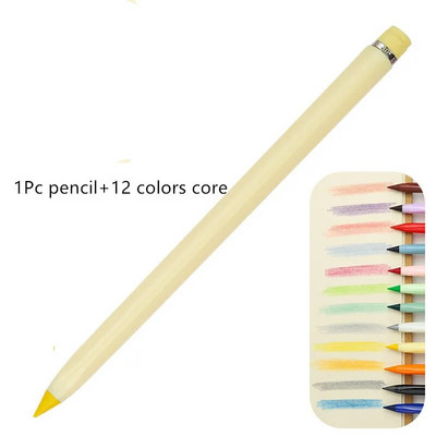 Σετ απεριόριστων μολυβιών με δυνατότητα διαγραφής 12 χρωμάτων χωρίς μελάνι Παιδικά χρωματιστά μολύβδινα στυλό Εργαλείο ζωγραφικής μαθητή