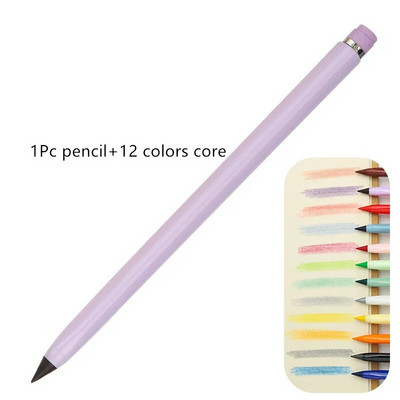 Σετ απεριόριστων μολυβιών με δυνατότητα διαγραφής 12 χρωμάτων χωρίς μελάνι Παιδικά χρωματιστά μολύβδινα στυλό Εργαλείο ζωγραφικής μαθητή