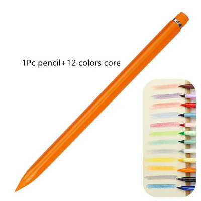 Σετ απεριόριστων μολυβιών με δυνατότητα διαγραφής 12 χρωμάτων χωρίς μελάνι Παιδικά χρωματιστά μολύβδινα στυλό Εργαλείο ζωγραφικής μαθητή
